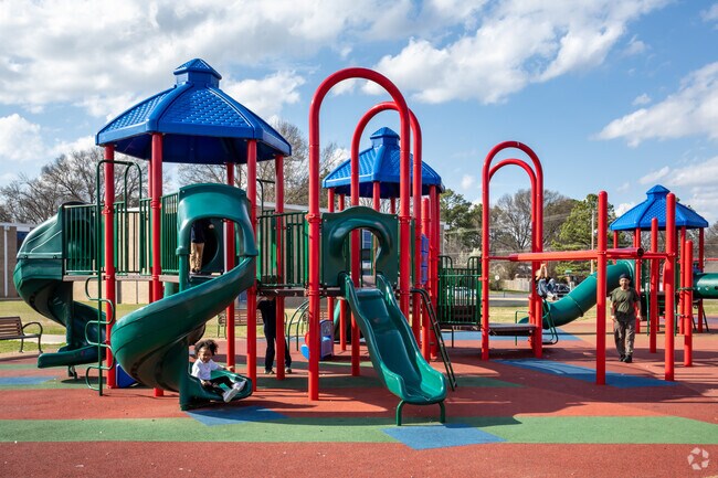 Kids imaginations can soar on the playground at McFarland Community Center in Parkway Village.