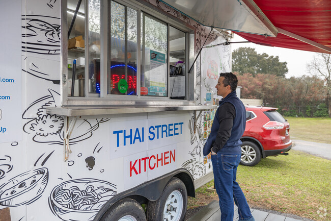 Food trucks are a popular lunch choice in Brent.