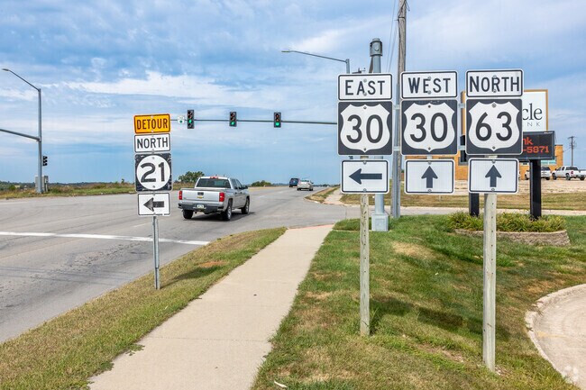Access to Highway 30 gives Tama residents easy travel to Cedar Rapids and Marshalltown.