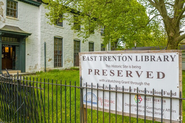 The East Trenton Library is a preserved landmark.