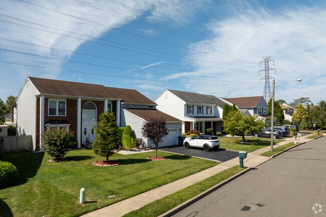 Sidewalks and porches shape neighborly streets in South Brunswick.