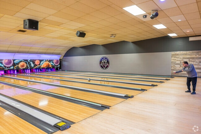 Woodmere Lanes is a popular spot for locals to practice their bowling.