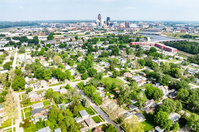 The historic neighborhood of McKinley School is just southeast of Downtown Des Moines.