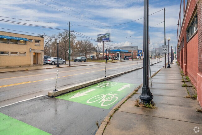 Bike lanes are available on West Third Street in Wright-Dunbar.