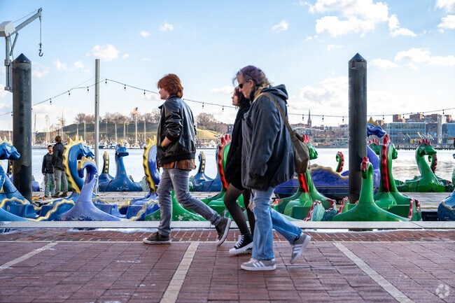 Take a stroll with some friends through the Inner Harbor when you live in Pumphrey.