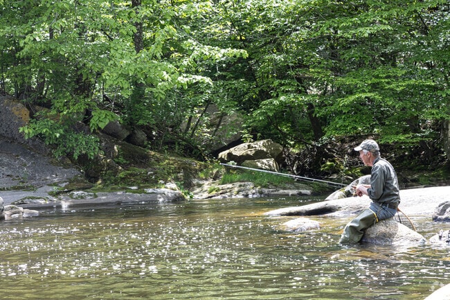 The Blackberry River running through Beckley Iron Furnace State Park is popular with Canaan area anglers.