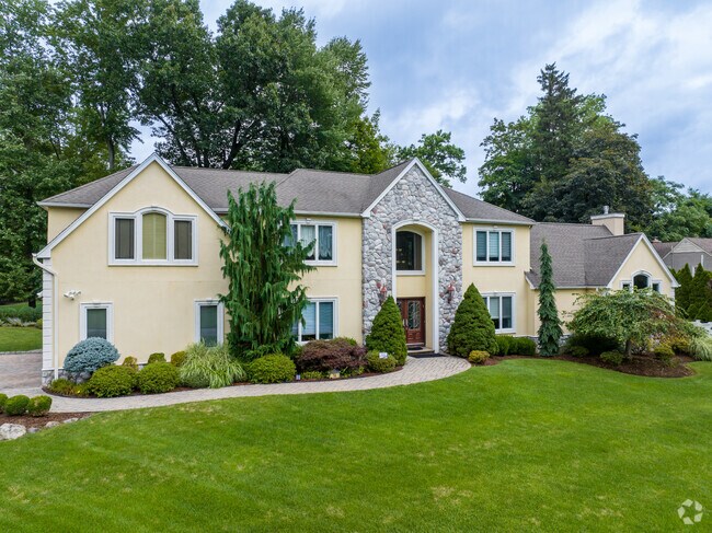 A large McMansion styled home in Woodcliff Lake, NJ.