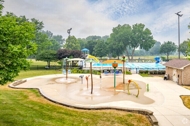 On hot summer days, cool off in the spash zone at The Aquatic Park.