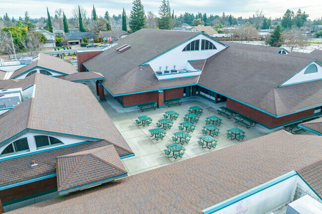 Have lunch at Carriage Drive Elementary School.