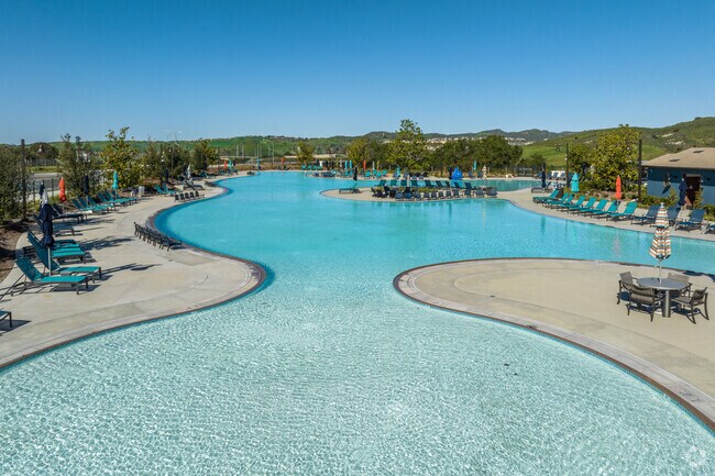 The large pool in the heart of Rancho Mission Viejo is the perfect place to cool off in summer.