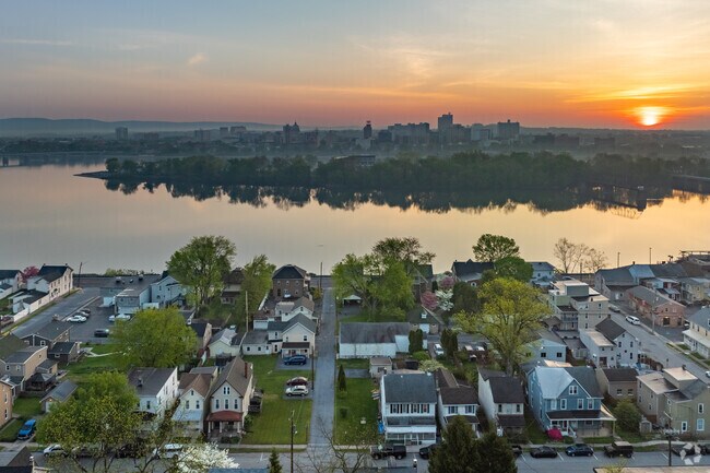 Wormleysburg residents can enjoy beautiful sunrises over the Susquehanna River.
