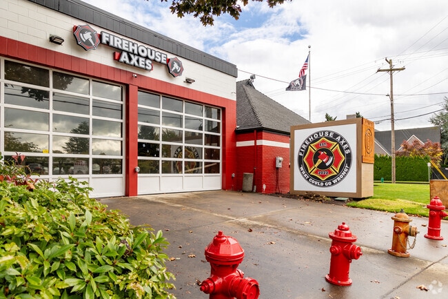 From fire station to an axe-throwing pub, Firehouse Axes is a Shumway neighborhood favorite.