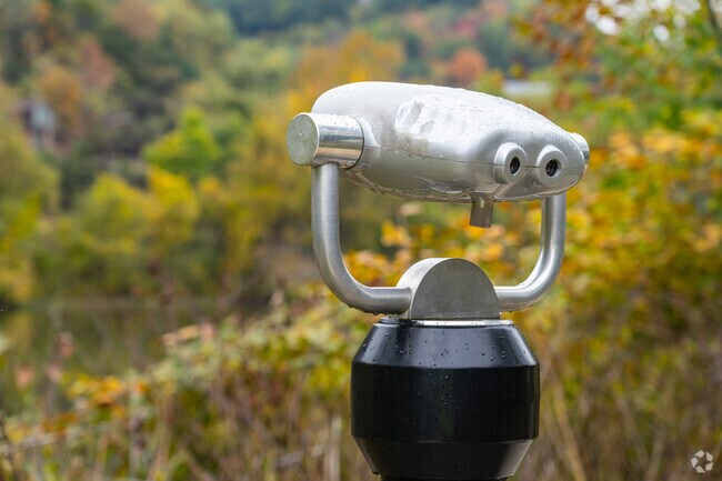 Binoculars at Big Rock Park offer Daugherty Township residents an even better view of the local scenery.