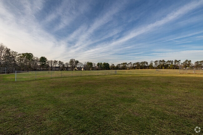Students can play soccer or baseball on the large field at Rocky Run Middle School.
