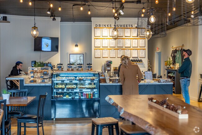 Sit inside Baked Sweet Coffeehouse and Bakery and get some work done in Bethel.