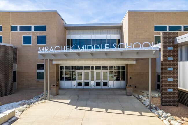 Mrachek Middle School serves over 900 students in the Aurora Highlands neighborhood.