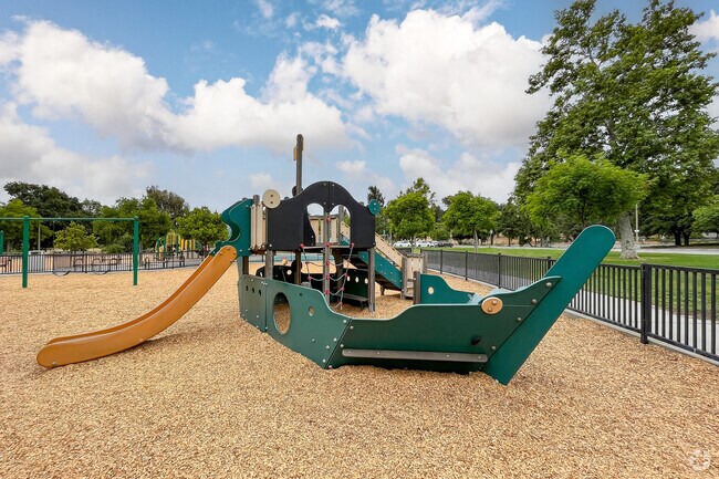 Pirate Theme Playground at Almaden Lake Park in San Jose.