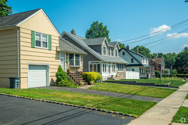Single-family homes are colorful in the Hillsdale/Pascack Valley neighborhood.