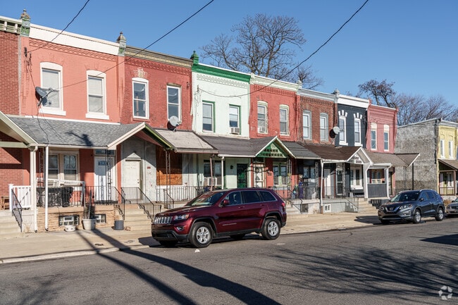 Over the years, similar rowhomes in West Parkside have taken on different options.