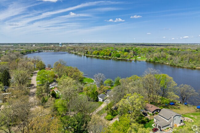 Kearsley Reservoir is the central feature ringed by residential communities in Northeast Flint.