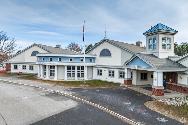 This is the main entrance to Hillsboro-Deering Middle School.