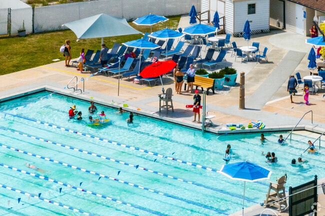 The Chris Lyle Aquatic Center near Pine Lake Estates offers a heated family pool year-round.