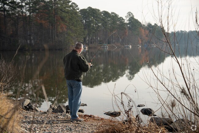 Fishing at the Swift Creek Reservoir.