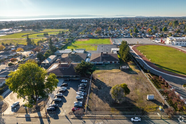 Soaring above O. N. Hirsch Elementary School, where learning takes flight.