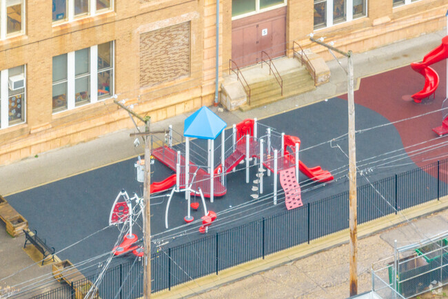Gregory Math & Science Academy features a playground for students.