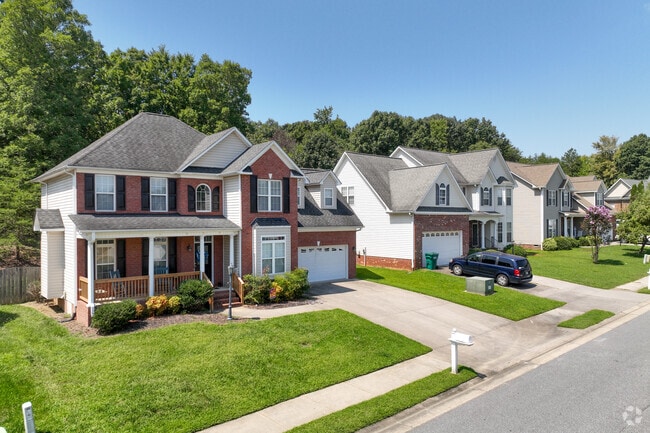 There are a wide variety of home styles within the Clemmons North neighborhood.