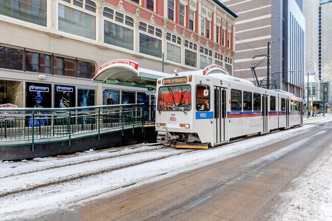 The RTD Light Rail goes throughout Denver for easy transportation.