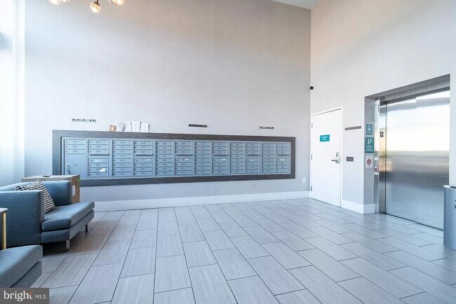 Lobby with mailboxes and secure package room