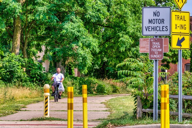 The Kalamazoo River Valley Trail runs for 30 miles throughout Kalamazoo.