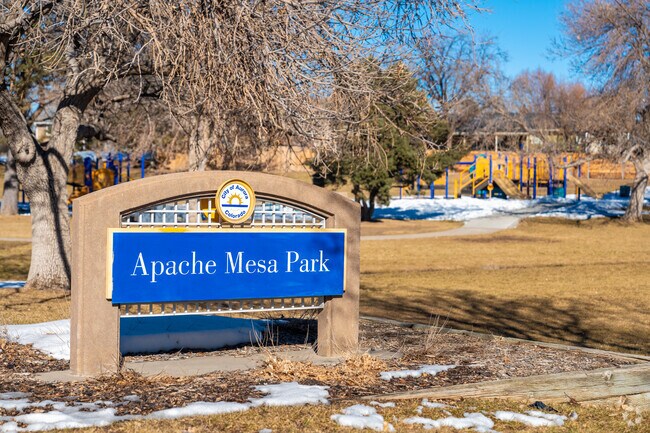 Apache Mesa Park is the local park in Laredo Highline.