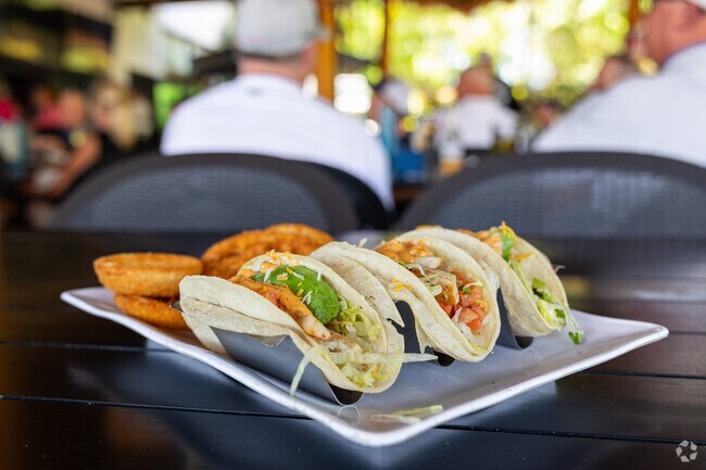 Fish tacos are a popular choice at Off The Rocks Tavern near Lely Resort.