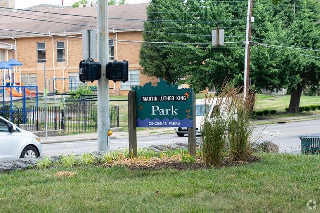 Martin Luther King Park has a big playground for many kids can come and play on.