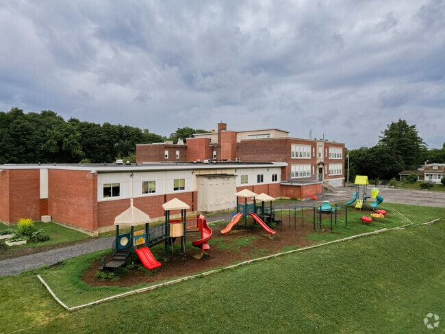 Yates Elementary School playground gives children's mind the fuel to think different.