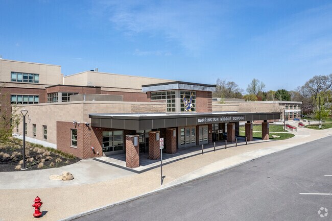 Barrington Middle School is an exceptional school located in a modern building.