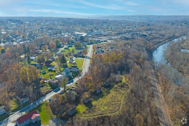 Aerial view of Sharpsville looking South.