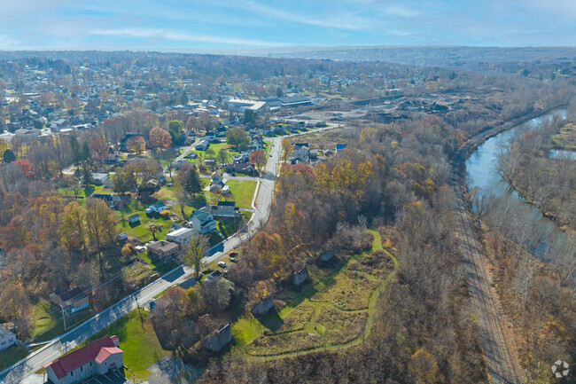 Aerial view of Sharpsville looking South.