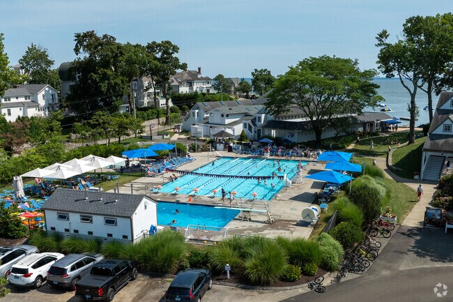 Roton Point Association in Rowayton offers a large swimming pool and sailing amenities.