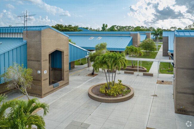 Three Oaks Middle School ranks above average in Math, Science and English.