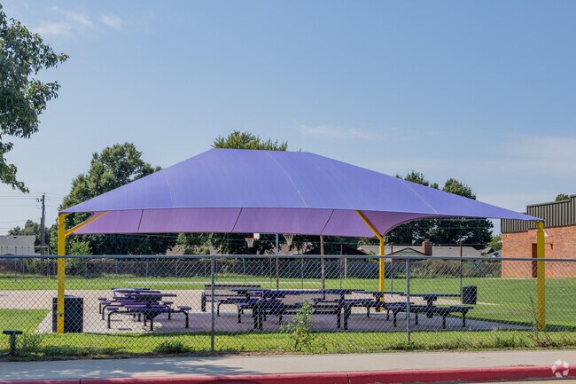 Anadarko Middle School offers playground for children.