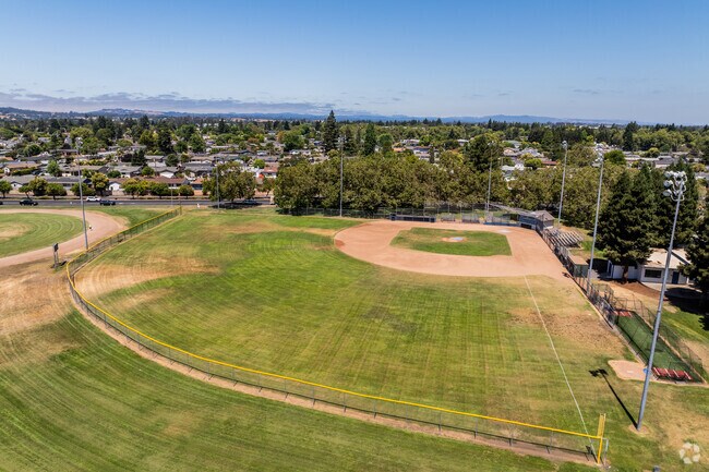 El Camino High School has a spacious baseball field in Rohnert Park.