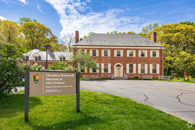 The Theodore Roosevelt Museum at Old Orchard sits just outside Oyster Bay Cove in Cove Neck.