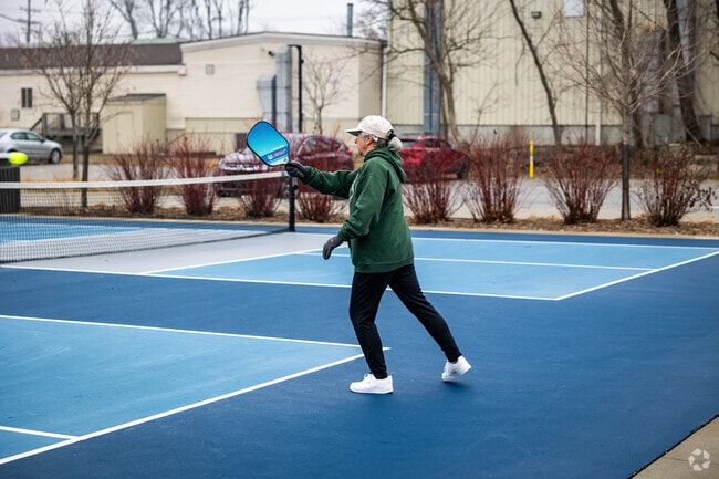 Play some pickleball at Switchyard Park in Gentry Estates.