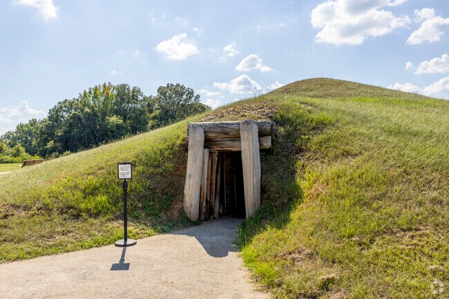 Ocmulgee Mounds National Park's Earth Lodge has the original 1,000-year-old clay floor.