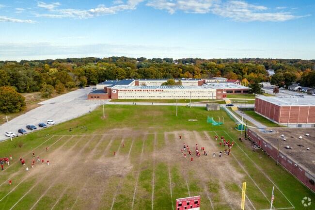 Cranston High School West receives a B-minus from Niche in the academics category.