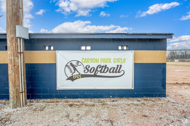 Carson Park in Valley Mills hosts little league softball games.