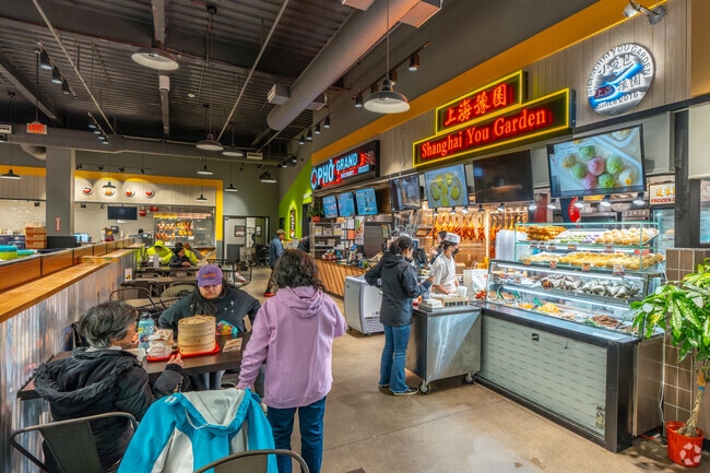 Enjoy a freshly cooked meal from the food court at 99 Ranch Market in Westbury.